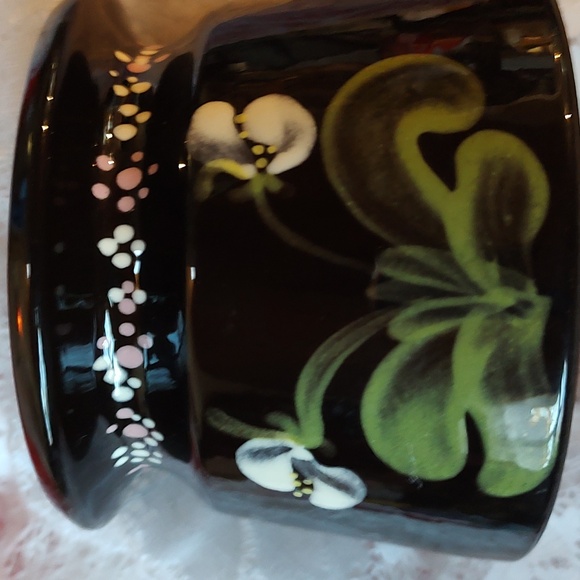 Burkart Handarbeit Vintage Hand painted Pedestal Bowl - Picture 2 of 4